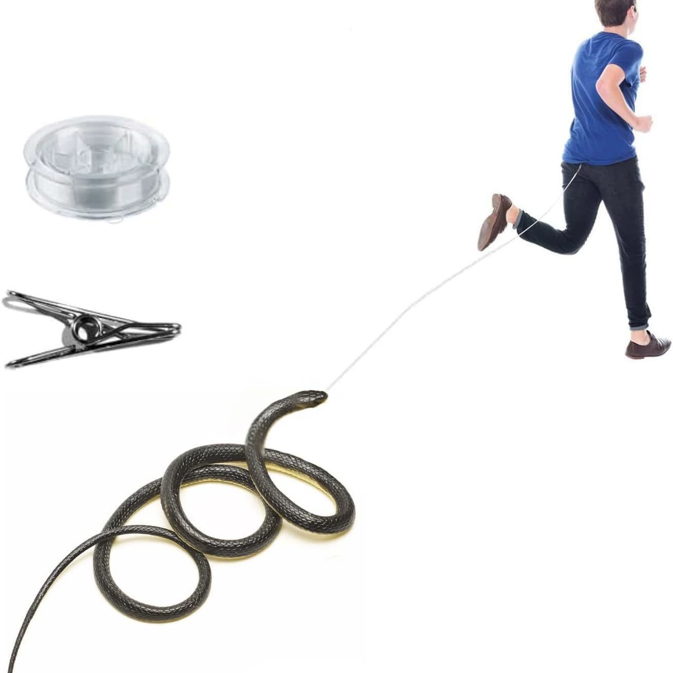 Хитрая искусственная змея Daqing змея TPR80cm мягкая резиновая поддельная змея Кобра страшный реквизит прямые продажи с фабрики оптом