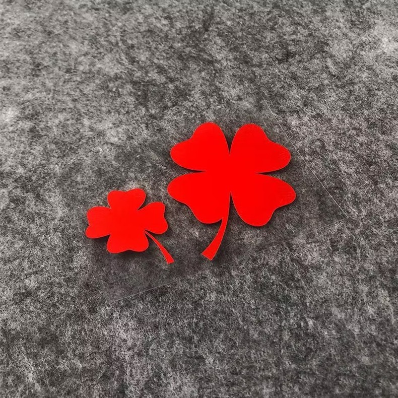 Cute Lucky Clover Stickers Waterproof Scratch Cover