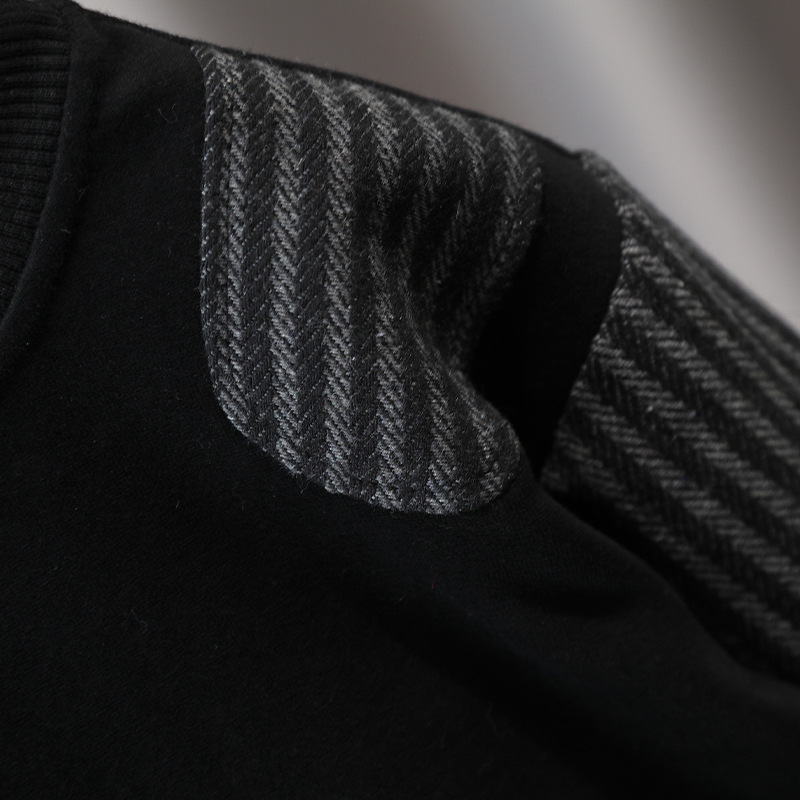 5855 Traje de otoño para niños 2025 Nuevo estilo Estilo occidental Ropa a rayas con costuras para bebés Traje de dos piezas de primavera y otoño para niños