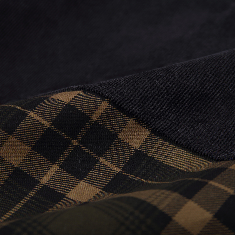 Herrenbekleidung Herren große Größe Winter plus Samt verdickt Docht Drachen kariertes Hemd Jacke Mantel Herrenbekleidung_voghion.com