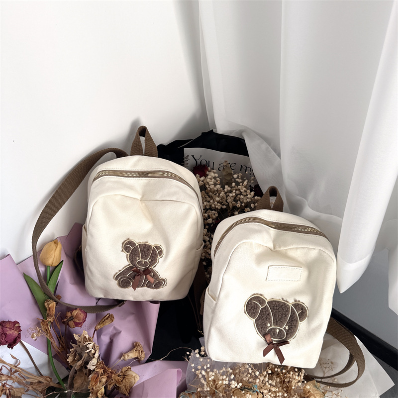 Cariño lindo oso jardín de infantes bebé mochila de dibujos animados mochila para niños y niñas nueva mochila para niños de comercio exterior
