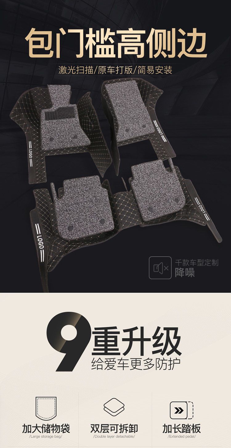 Full Surrounded Package Threshold Car Mat Thousands of Models Original Car Edition Special Wire Ring Five-seat Complete Set