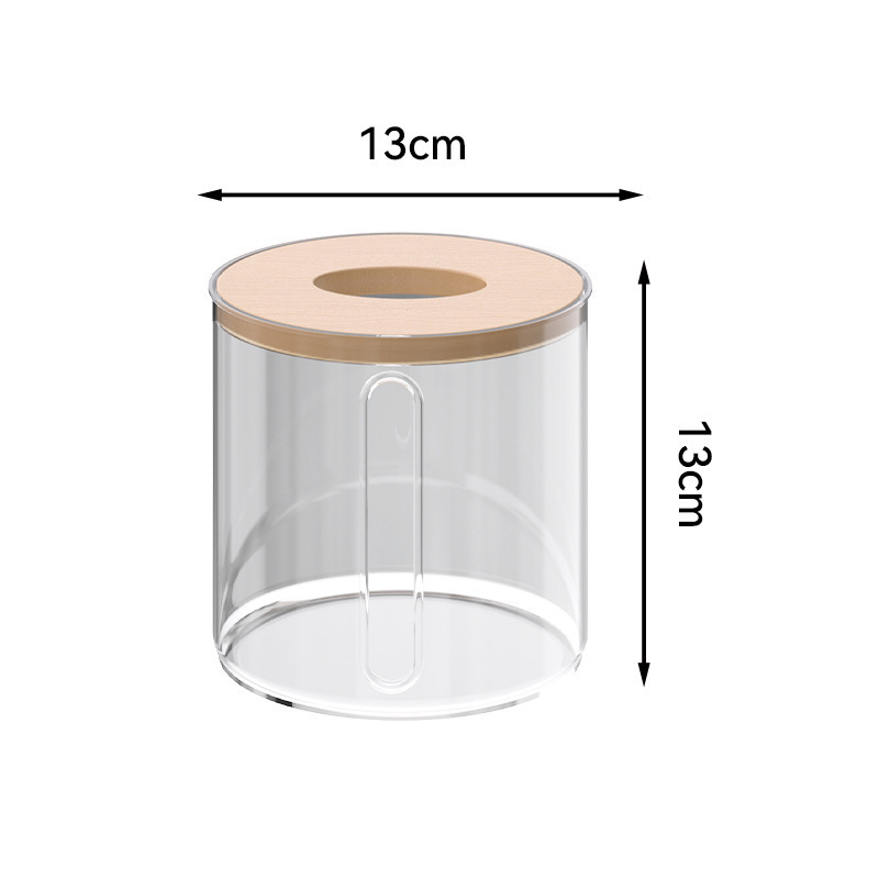 Cubierta de Tablero compuesto caja de pañuelos creativa simple nórdica Mesa de café de la Sala de estar doméstica caja de cartón transparente restaurante caja de cartón