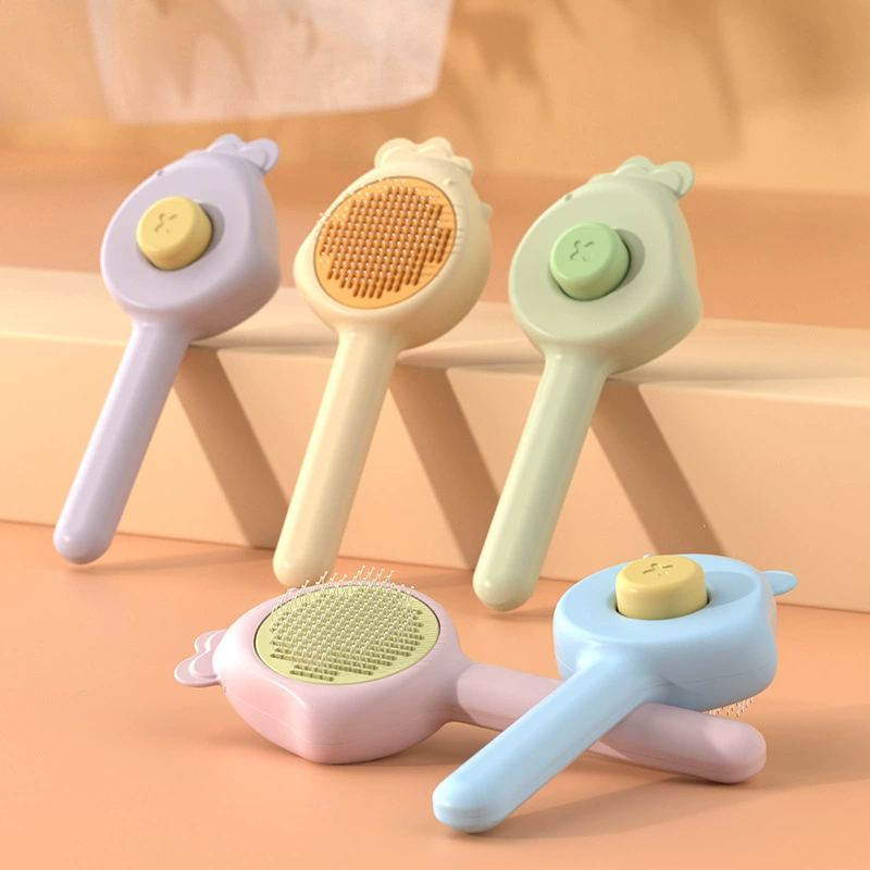 Расческа для кошек Новая Расческа для домашних животных Очистка и удаление волос одним щелчком Расческа для собак Расческа для игл с открытым узлом Товары для домашних животных Трансграничный