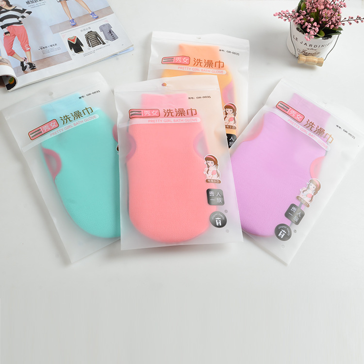 Toalla de baño de la muchacha noble Toalla de baño para adultos fábrica al por mayor de nuevo frotar barro quitar guantes de baño