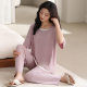 Modal Pajamas Women's Summer Short-sleeved Pants with Chest Pad 2025 New High-end Women's Ice Silk Home Clothes suit