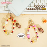 Оригинальный милый браслет из бисера, мобильный телефон, брелок для школьников, школьный рюкзак, ключница