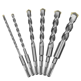 Electric hammer drill bit concrete drilling round handle square handle through the wall through the wall slotting drill reaming spring wholesale