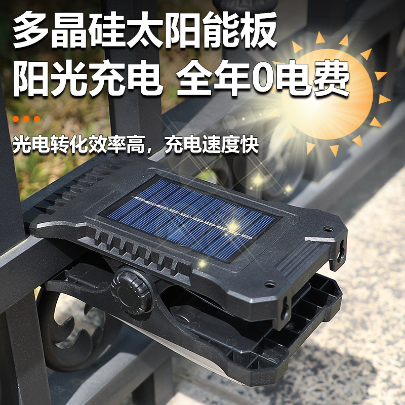 爆款太阳能带感应壁灯防水户外室内可用篱笆灯庭院灯带感应夹子灯|undefined