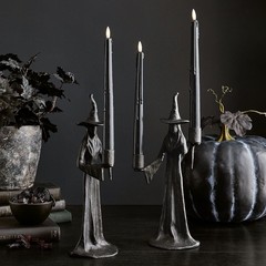 跨境新款Handmade Black Witch Statue 女巫雕像万圣节树脂摆件