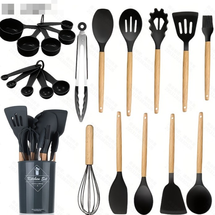 Edición luz utensilios de cocina 17 unidades traje medición espátula barril herramientas Cocina
