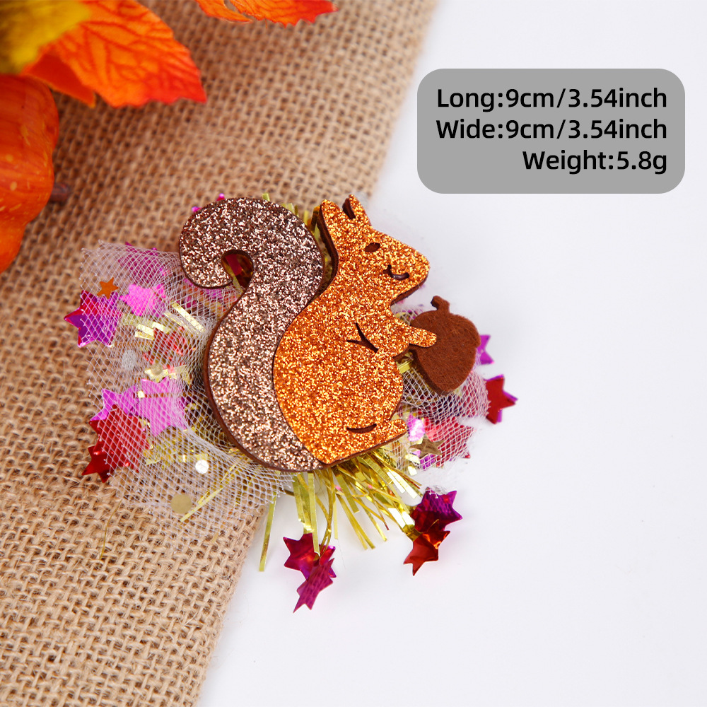 Día de Acción de Gracias accesorios para mascotas calabazas turquía mallas brocas de cabello perros gatos otoño festival de cosecha fiesta decoración tarjeta de cabello