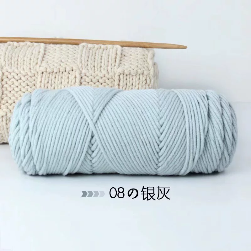 Шерстяной клубок нити, пряжа разноцветная крючком, 1 кг, мягкая вязка для шапок и шарфов
