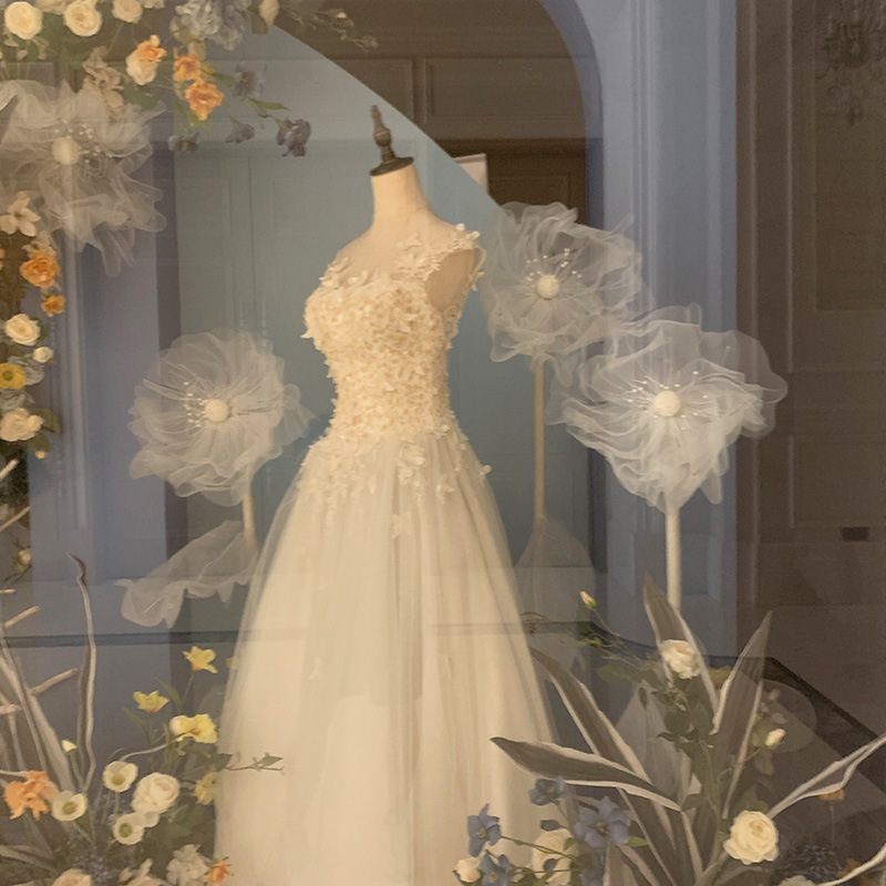 百界婚庆道具仿真花 摆件婚礼现场布置装饰 婚礼堂丝网花材料网花