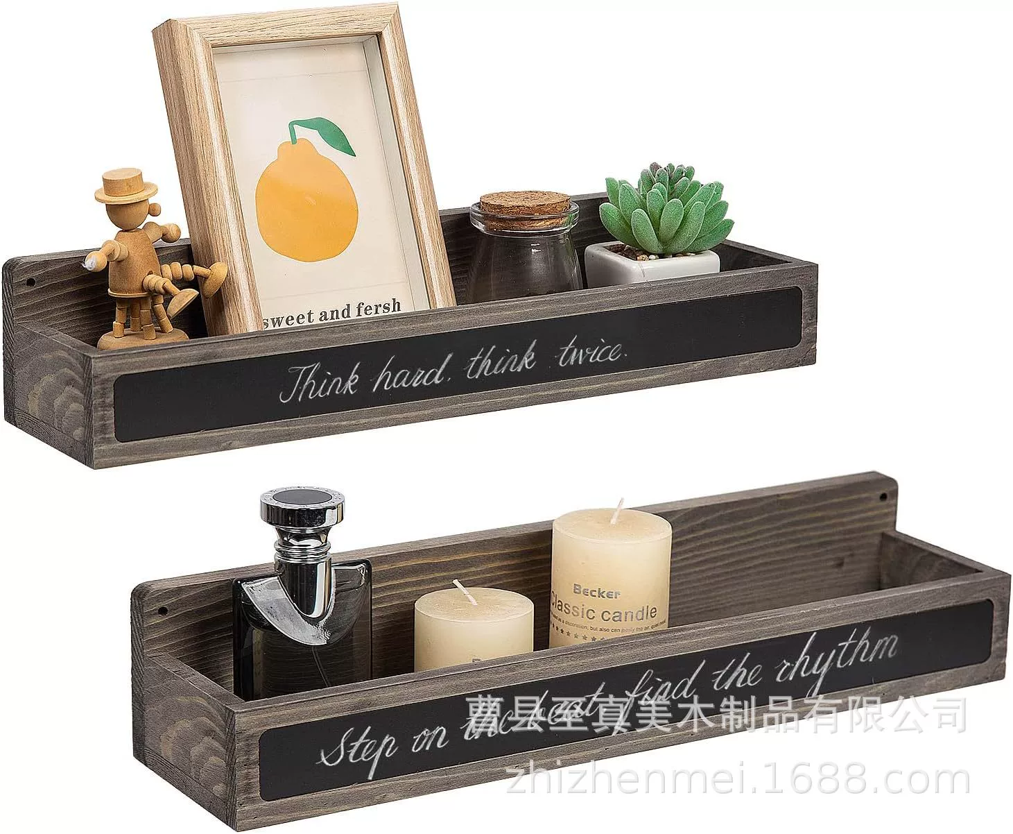 Деревянный держатель для банок для специй этикетка на классной доске винтажная настенная плавающая стойка для хранения, Автономная деревянная стойка для хранения столешницы