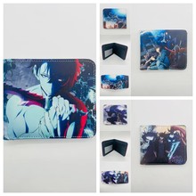 我独自升级 骑士漫画周边动漫学生男女PU短款两折零钱包皮钱卡包