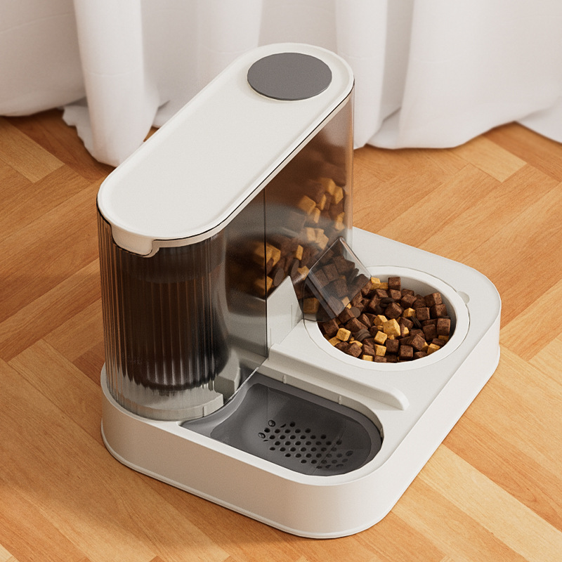Tazón para gatos, alimentador automático para perros, dispensador automático de agua para gatos, artículos para mascotas, tazón para mascotas de gran capacidad 2 en 1