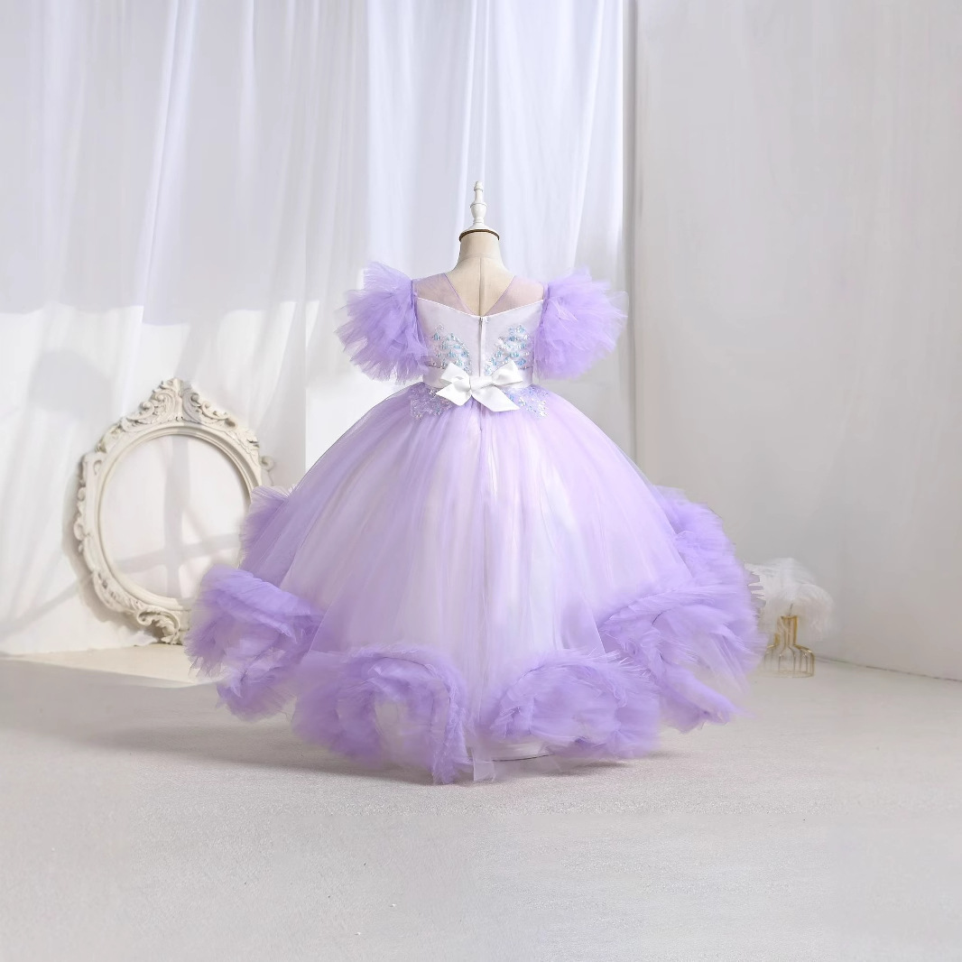 Dream Mesh Girl Princess vestido 2025 nuevo piano de verano vestido de nicho de lujo ligero