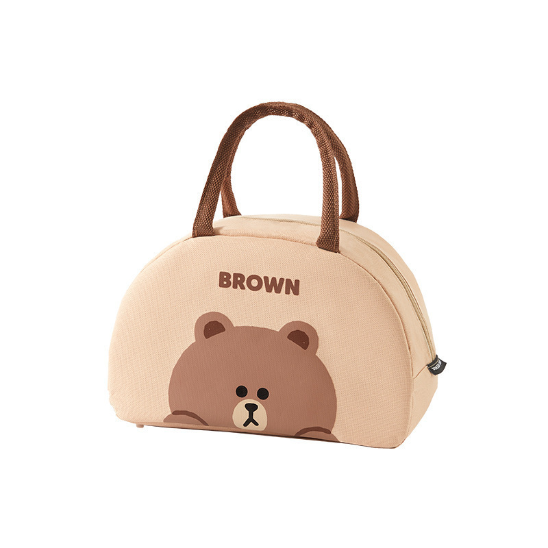 LINE FRIENDS弁当袋保温弁当手提げかばん防水学生弁当カバン弁当付き通勤ランチバッグ|undefined