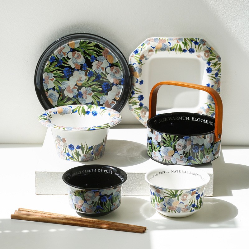 GARDEN Series Designer Collaboration Ceramic Tableware suit Fashion Household Bowl and Plate Housewarming Gift Giving suit