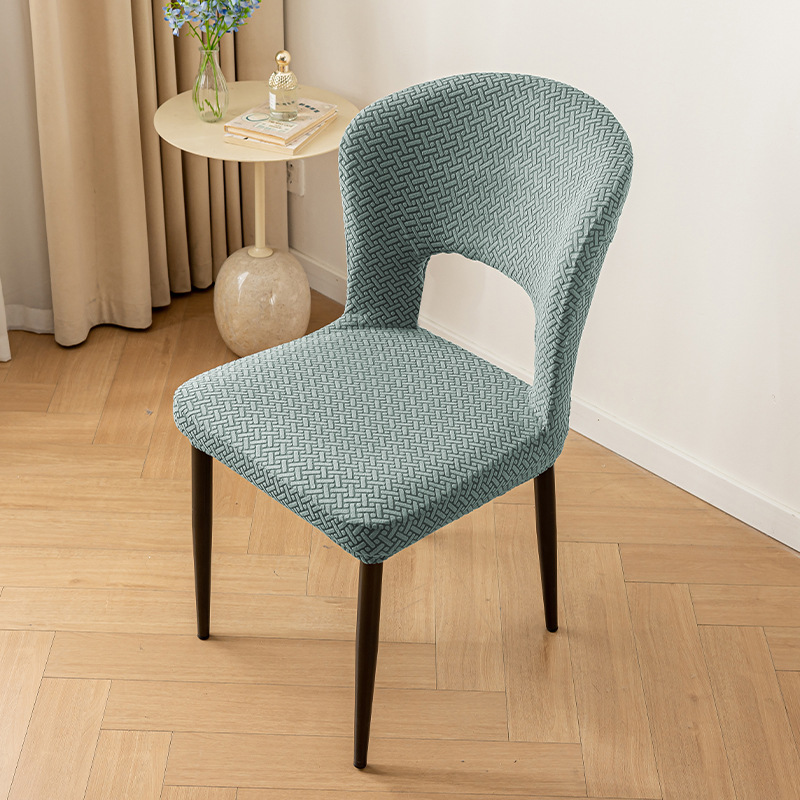 cubierta de silla de mesa curva cubierta de silla de comedor cubierta universal cubierta de asiento elástica gruesa cubierta de taburete a prueba de agua a prueba de aceite