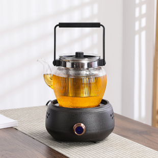Mini Tea Boiler Ceramic Electric Ceramic Stove Tea Brewing Glass Pot Ceramic Pot Iron Pot Universal Water Boiling Tea Stove