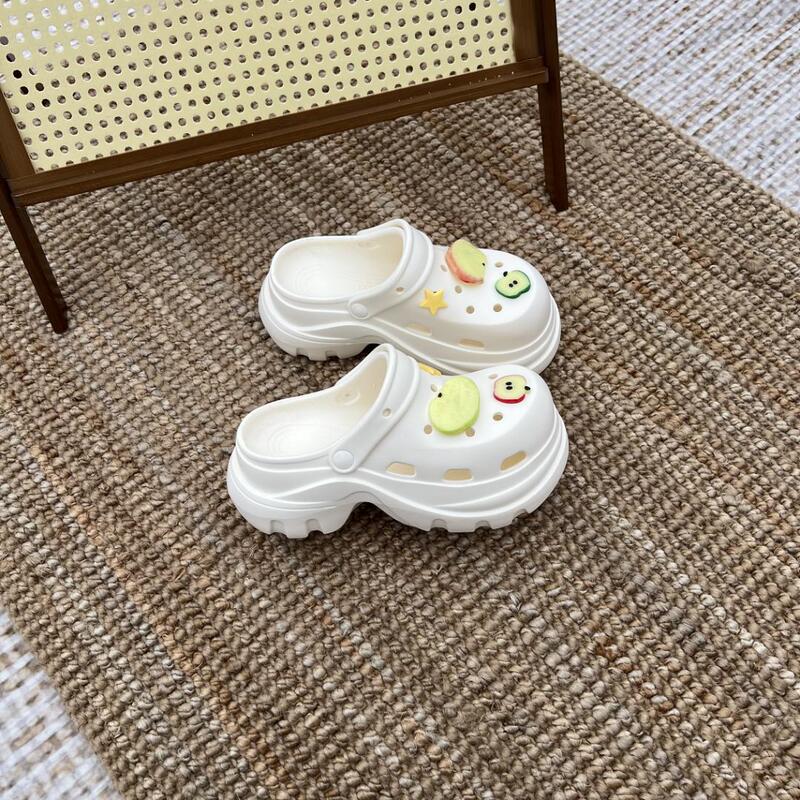 Eva Height-Increasing Clogs for Women, Summer Outdoor Wear, Thick-Soled, Non-Slip, Closed-Toe Slippers, Breathable, Odor-Resistant, Comfortable Sandals Eva Height-Increasing Clogs for Women, Summer Outdoor Wear, Thick-Soled, Non-Slip, Closed-Toe Slippers, Breathable, Odor-Resistant, Comfortable Sandals
