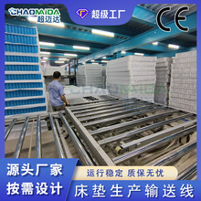 佛山车间床垫输送滚筒机流水线家具生产线传送线全自动码垛叠高机