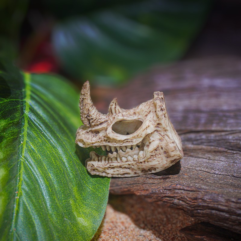 Nueva Decoración Creativa para Peceras con Calaveras de Oveja y Tiburón, Adornos Artesanales, Reliquias de Tiranosaurio Rex