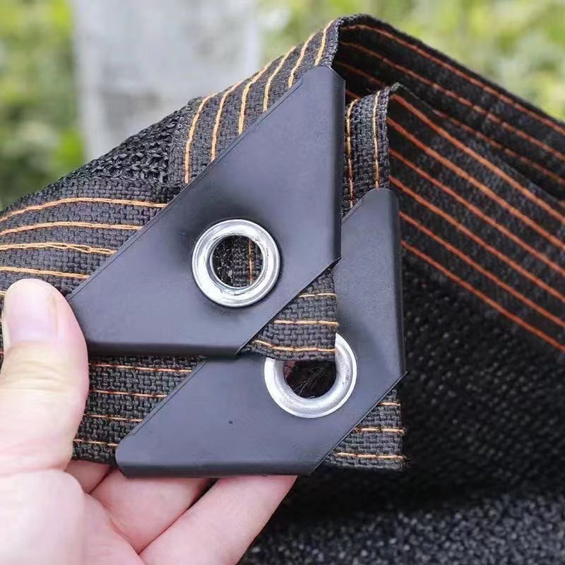 厂家批发防老化3针-12针外贸出口庭院户外防晒黑色包边打孔遮阳网