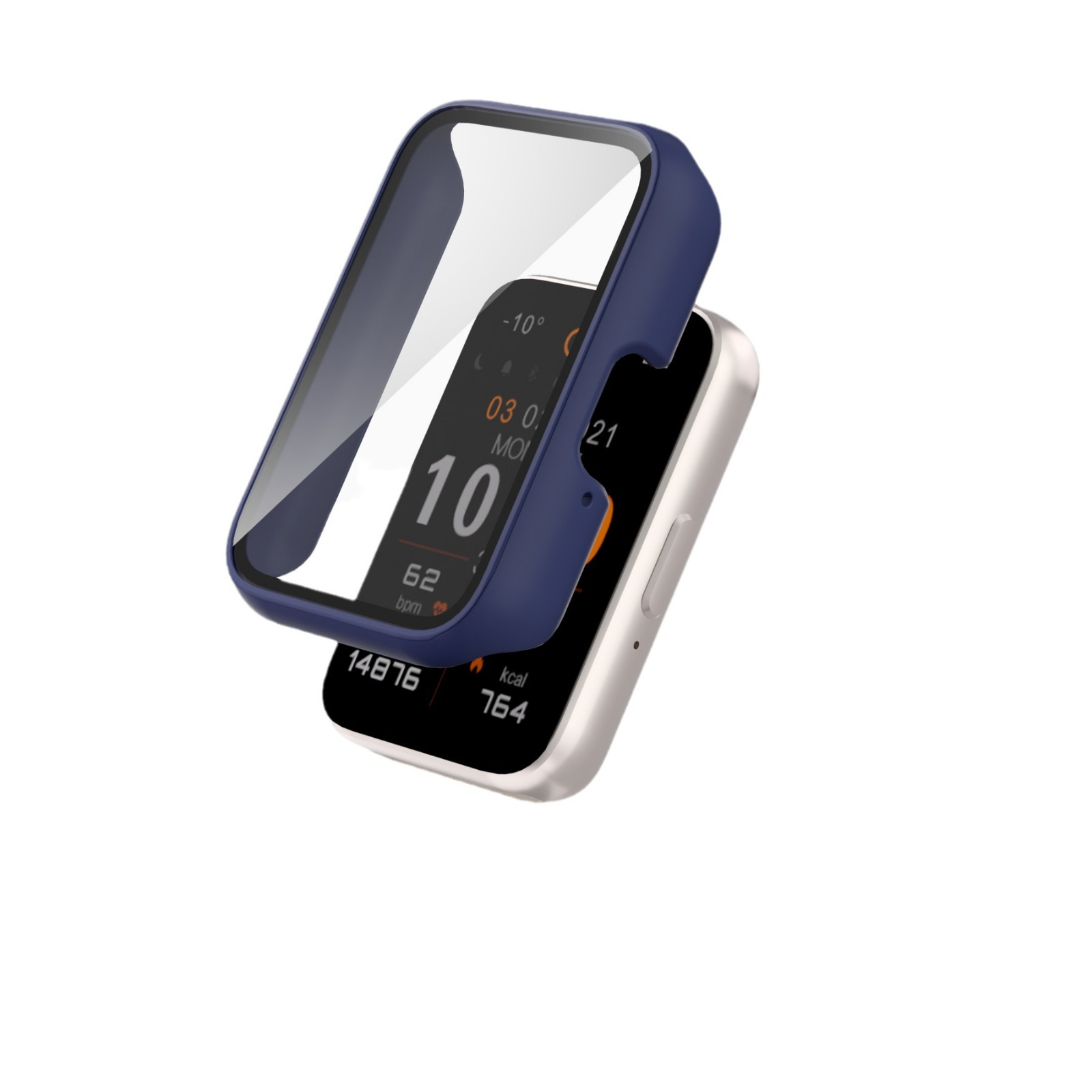 This is a protective case for the Samsung FIT3 wristband, featuring a PC matte finish and a solid color glossy finish with an integrated case and film Application Scenario