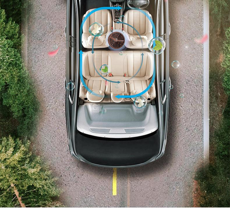 Ebony Long-Lasting Fragrance Diffuser, High-End Flameless Aroma Ornament, Car Deodorizer, Car Fragrance, Car Air Freshener