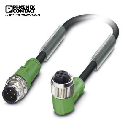 菲尼克斯传感器/执行器电缆SAC-4P-M12MS/ 0,3-PUR/M12FR-1668470