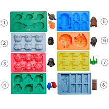 星球大战硅胶冰格冰模硅胶机器人巧克力模型星际冰格冰块模具