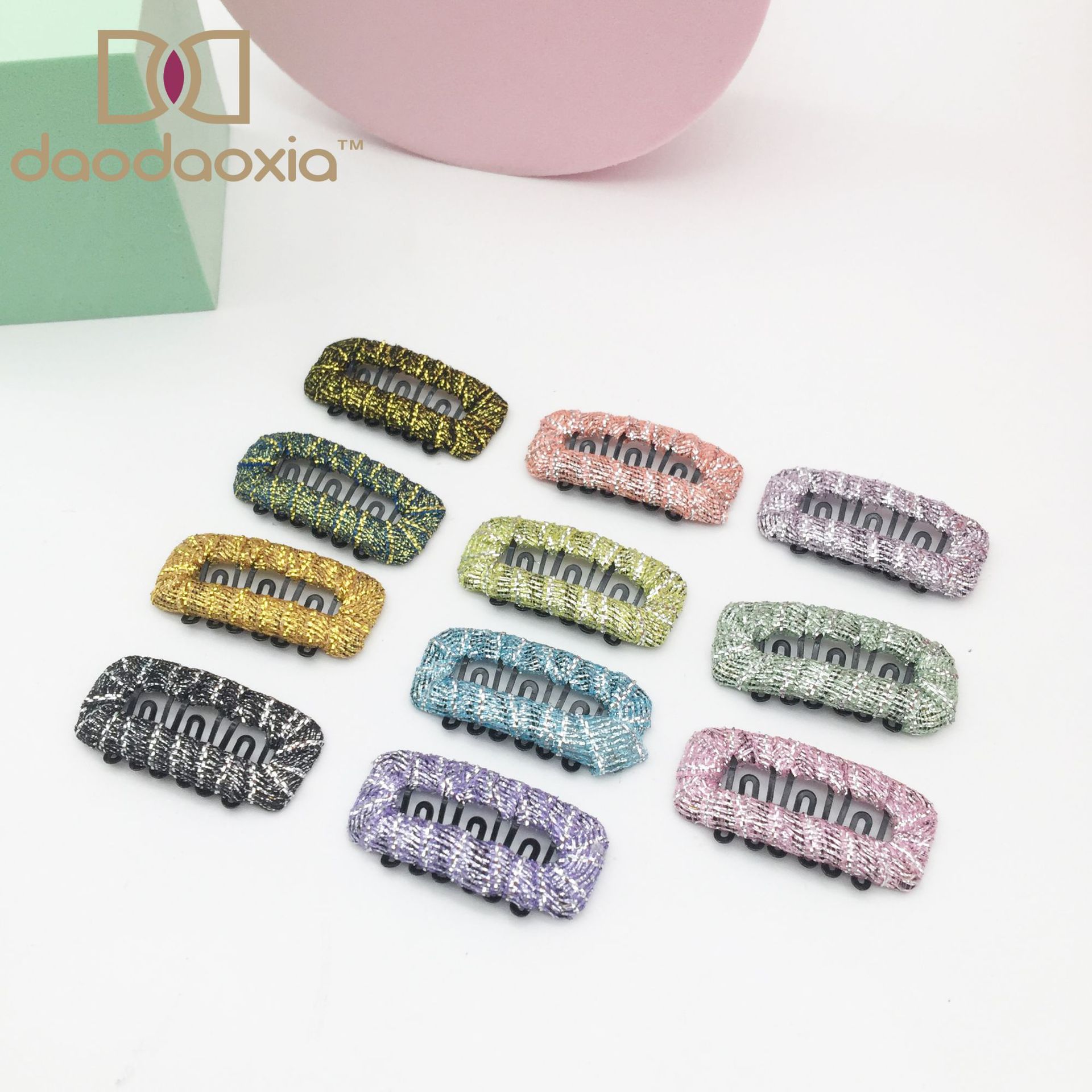 DIY manual Hairpin With green onions baby Hairs parts pet Broken hair Sequins BB Clip creative dog Card issuance