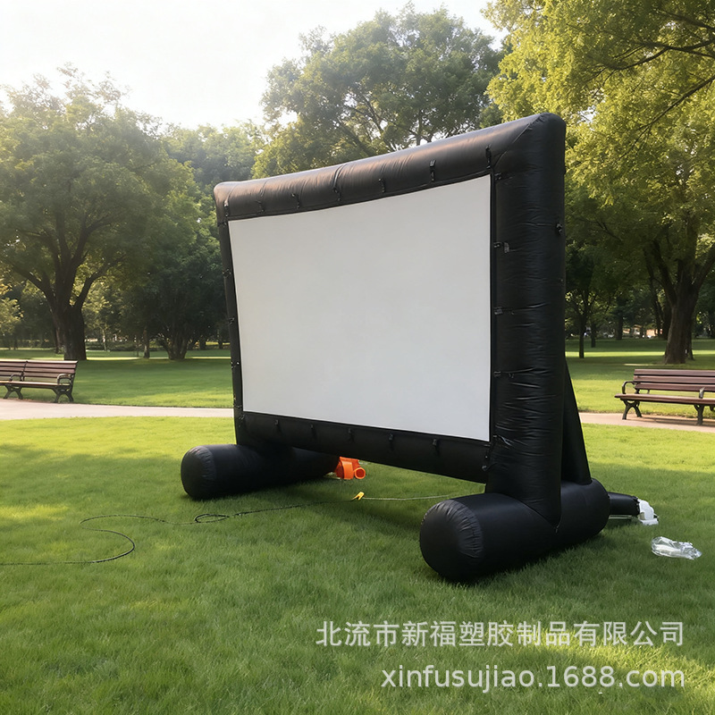 gran pantalla de proyección de publicidad al aire libre inflable pantalla de espectáculo de cine comercial portátil pantalla de modelo de aire móvil