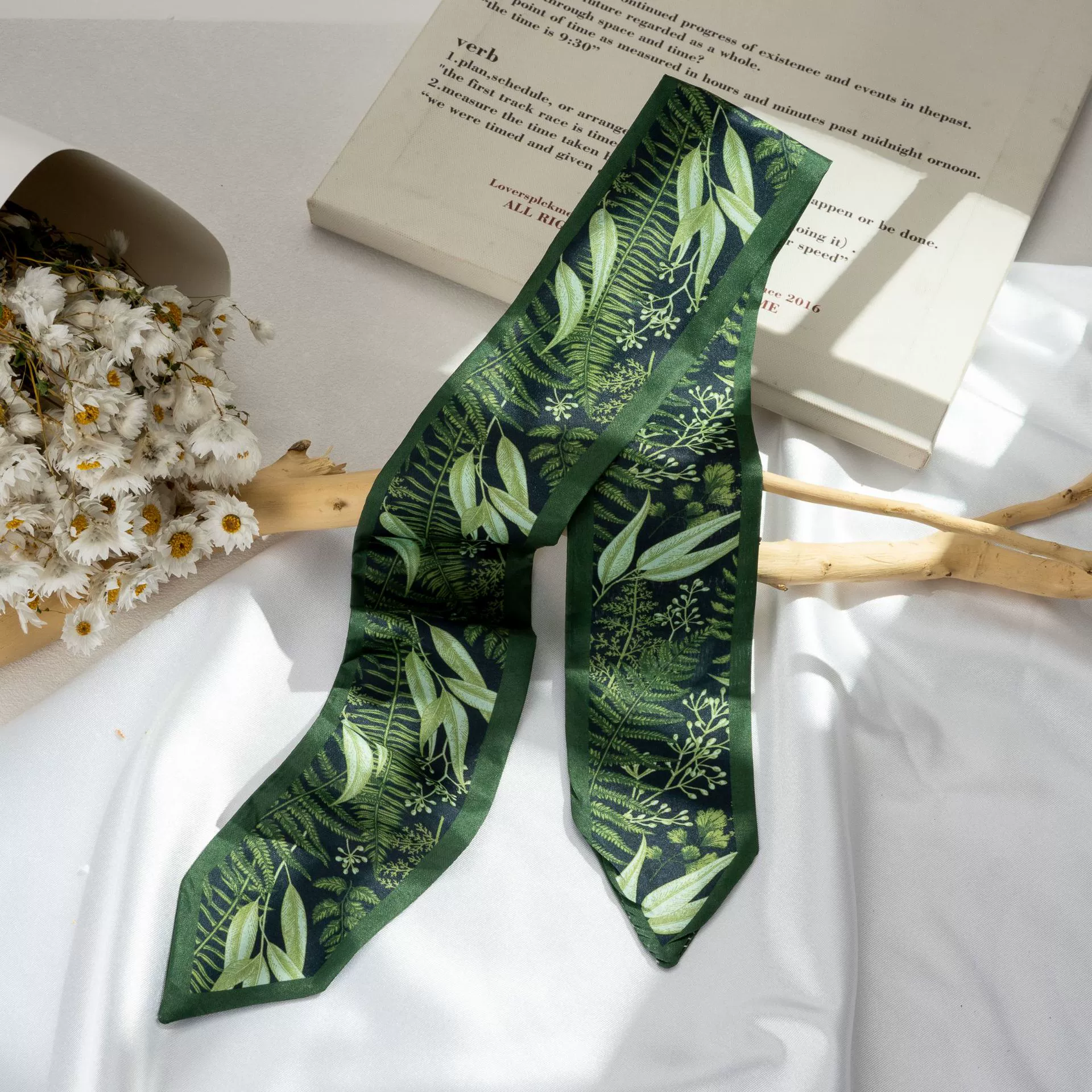 Silk Scarf Hairband (Suhang) long streamer 89×3.8 cm, lightweight gift box option
