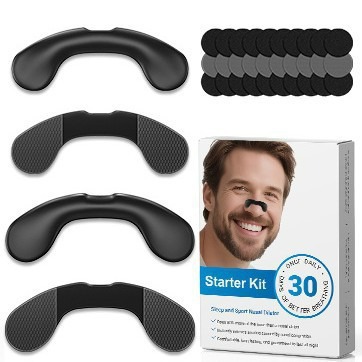 Explosiones transfronterizas de clip nasal, clip nasal de velcro, nuevos productos de actualización, venta directa para promover la respiración, clip nasal de aspiración magnética