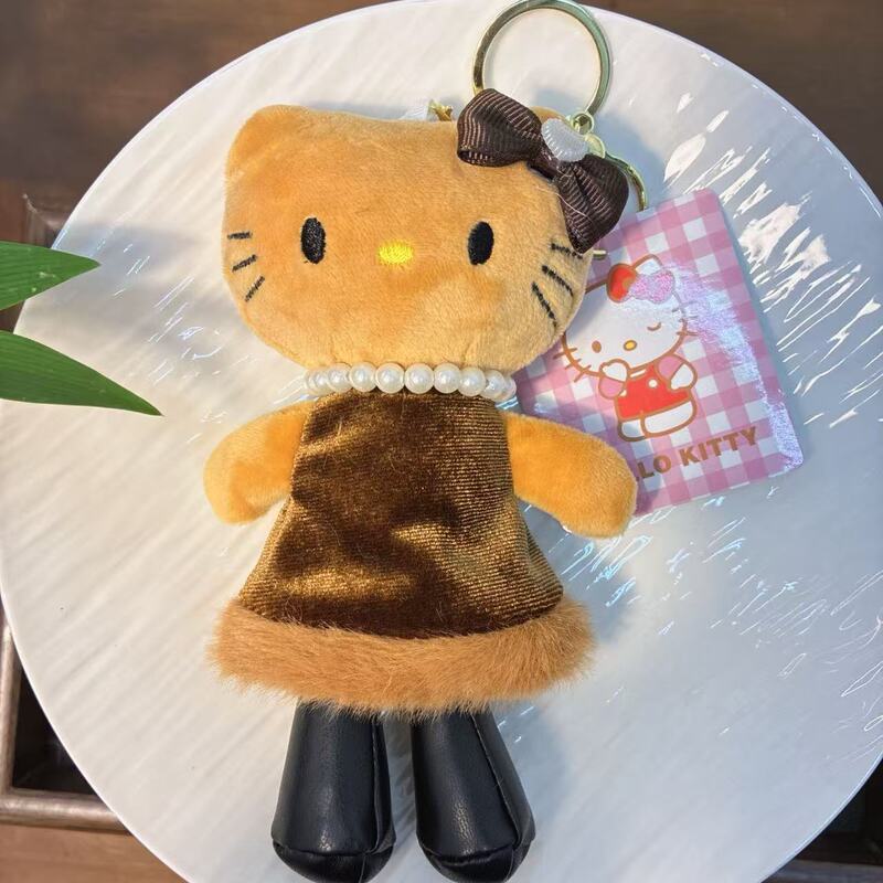 新款小猫钥匙扣挂件可爱毛绒玩具长腿KT猫玩偶卡通娃娃机公仔批发|undefined