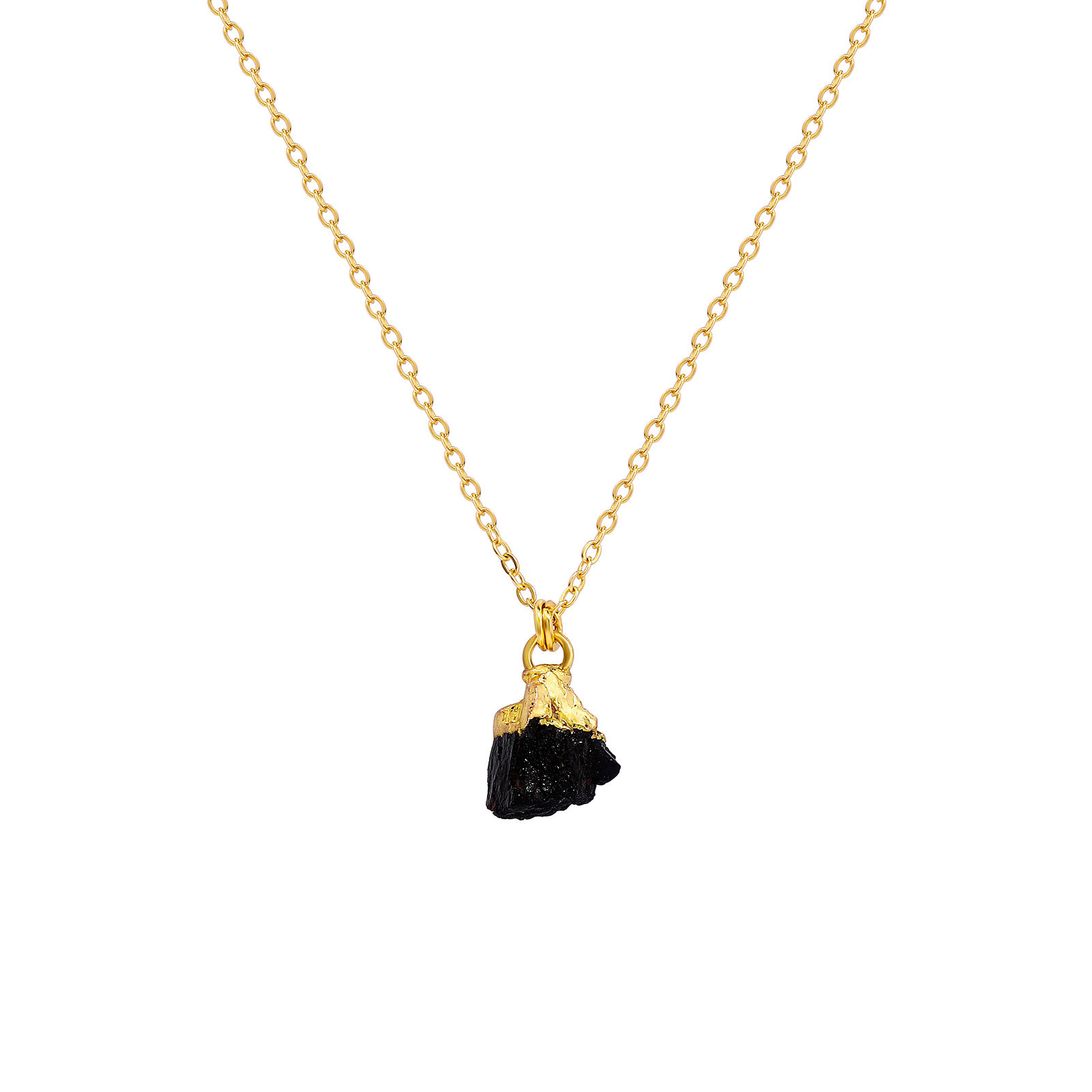 7g Weight Natural Stone Pendant Material Pendant Necklace Classification Copper Chain Material cable chain Chain Type 1 Piece Quantity Daily Occasion natural stone, Copper Material Geometric Pattern All Seasons Season Unisex Gender Simple Style Style Simple Style Geometric Natural Stone Copper Cable Chain Pendant Necklace In Bulk 7