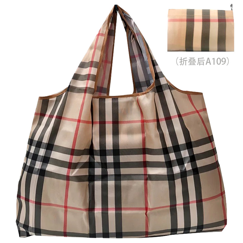 Bolsa de compras plegable de la protección del medio ambiente del paño de Oxford bolsa de almacenamiento portátil bolsa de supermercado grande bolsa de dibujos animados japonés