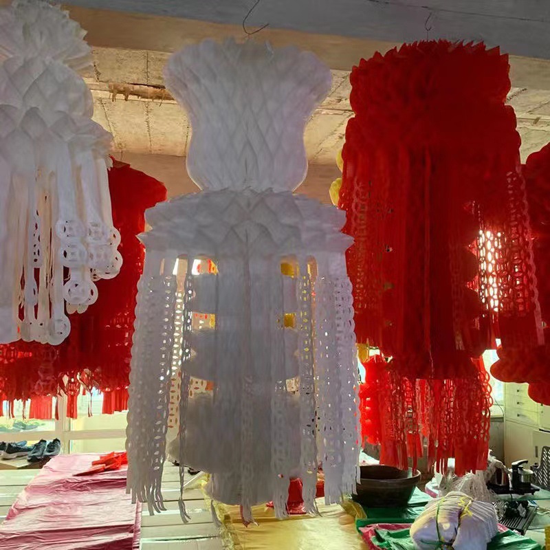 塑纸清明节灯笼挂青