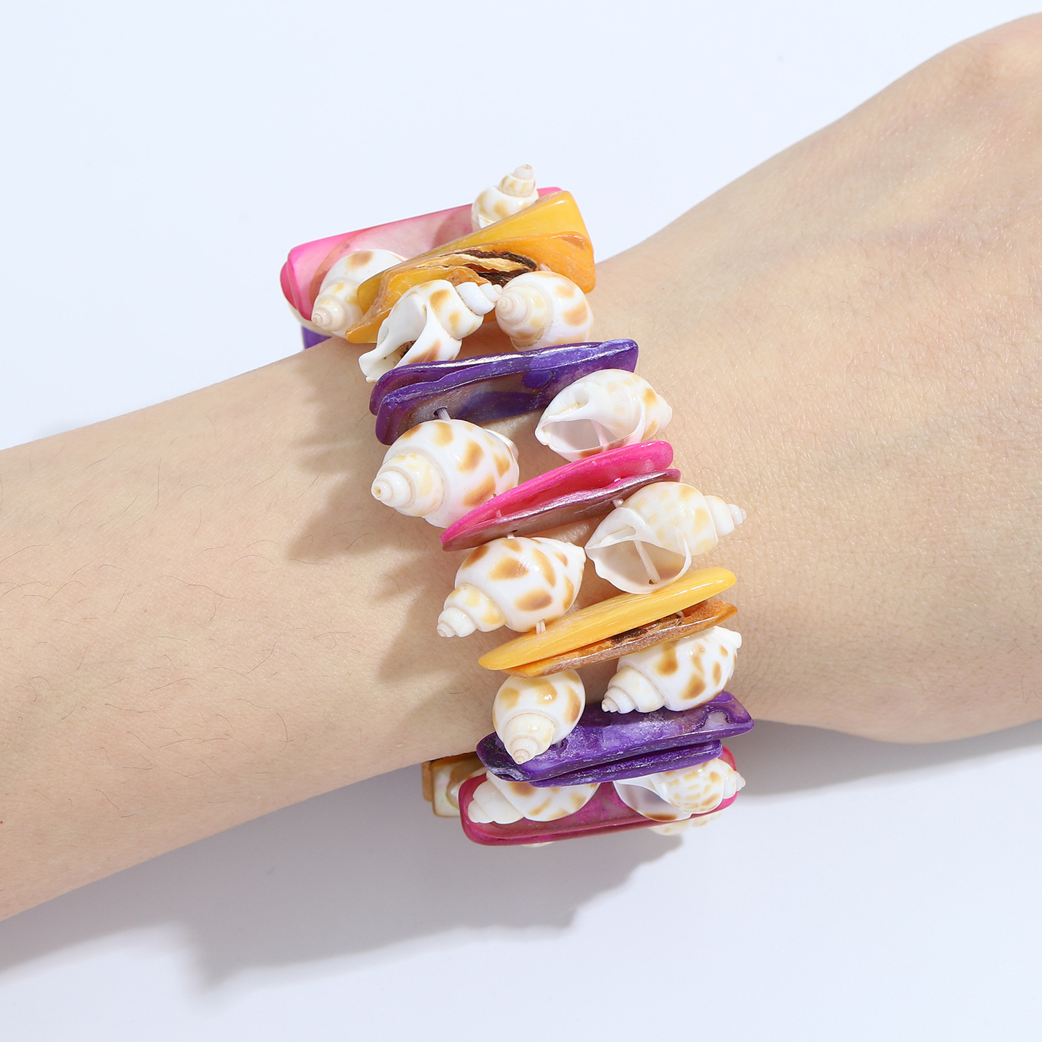 Fashion Geometric Shell Hand-woven Bracelet display picture 7