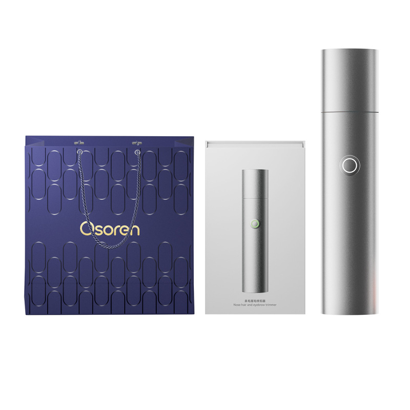 岙森鼻毛修剪器电动鼻毛剪刮鼻毛器TYPEC充电防水跨境礼品铝合金|undefined