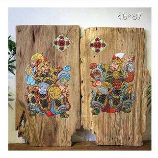 New Chinese Style Chinese Style Zen Hand-painted Camphor Wood Lacquer Painting Original Ecological Retro Tea House Hot Pot Restaurant Hotel Lucky Mural