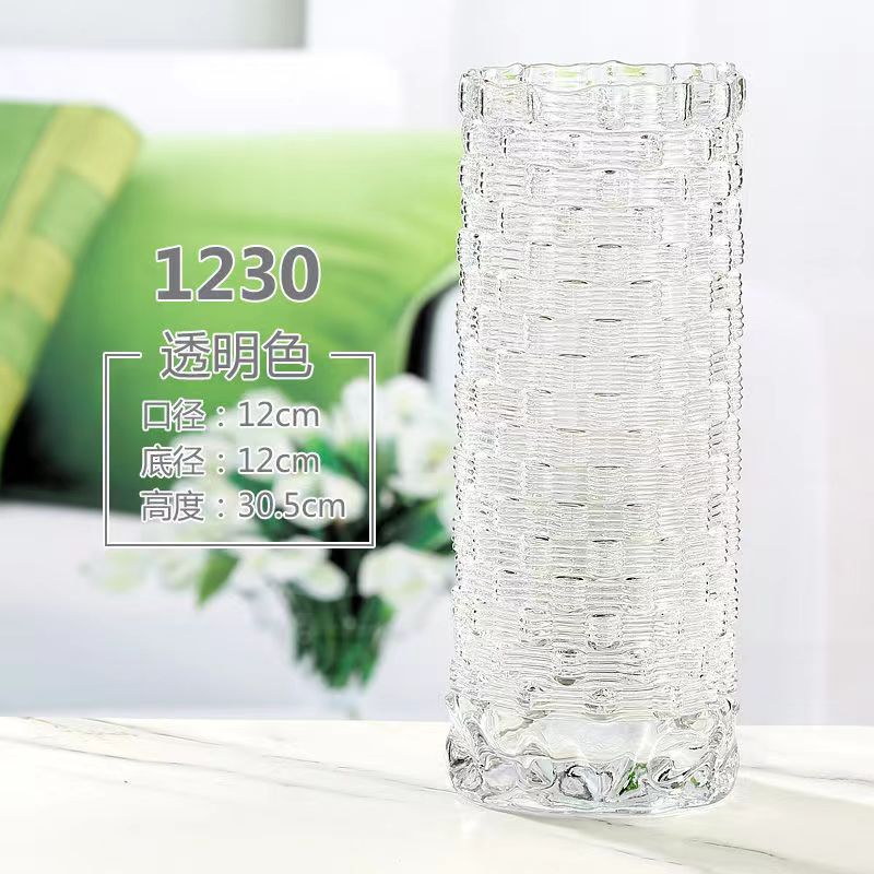 Botella de vidrio de escritorio de sala de estar flor de lujo ligera botella de vidrio de arte inswind rosa de alto nivel de cultivo de agua