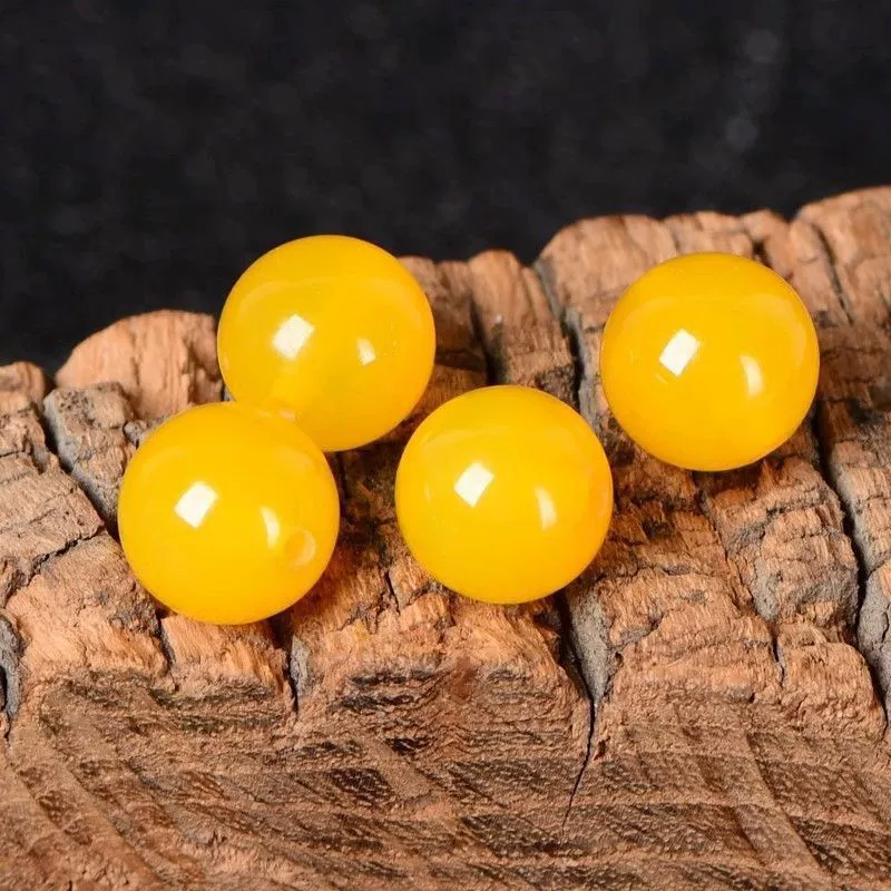 Рассыпчатые бусины из пчелиного воска, круглые бусины, браслет из одного бисера с куриным маслом, популярные модные синтетические бусины из янтаря со звездой и луной для рукоделия.