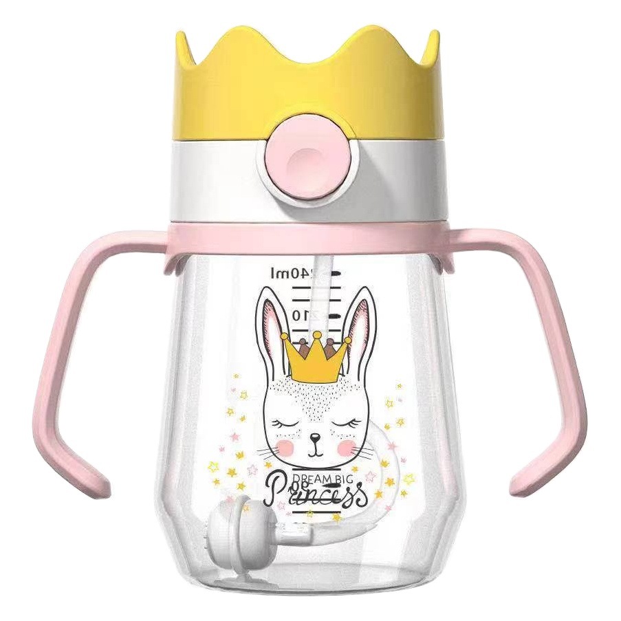 Tookie taza de agua para niños taza de bebida para bebés taza de entrenamiento a prueba de fugas para bebés taza de paja de jardín de infantes a prueba de fugas en stock