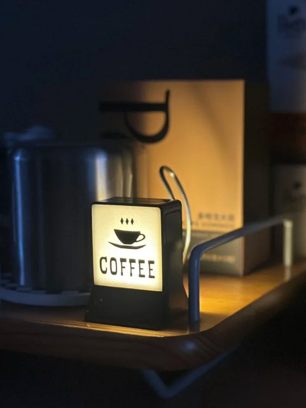 アメリカンコーヒーショップコーヒー冷蔵庫マグネットコーヒーライトブランドヒーリングナイトライト装飾装飾品|undefined
