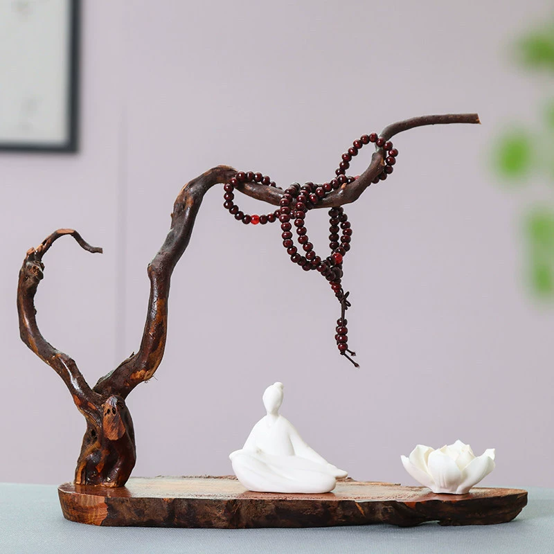 Новый чайно-стильный Zen корень резьба ремесла, деревянная упаковка для чая, комната, ТВ-стойка, крыльцо, персонаж, мягкое декорирование